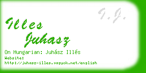 illes juhasz business card